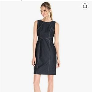 Ivanka Trump faux denim Sheath Dress